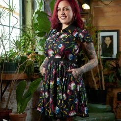 SOURPUSS ELECTRIC EYEBALLS LYDIA DRESS Neon Dreams