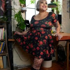 Shop Sour+Plus SOURPUSS ROSE GARDEN SKATER DRESS