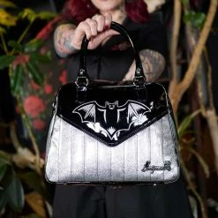 SOURPUSS NOKTURNAL BAT SILVER BOWLER Shop Sourpuss