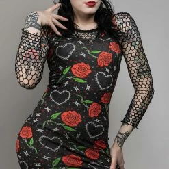 What's New SOURPUSS BARBED WIRE LOVE TANK DRESS