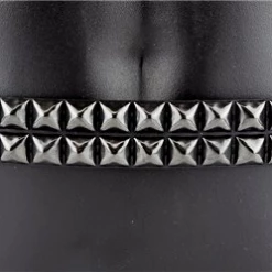 Funk Plus Back In Stock BLACK 2 ROW PYRAMID BELT