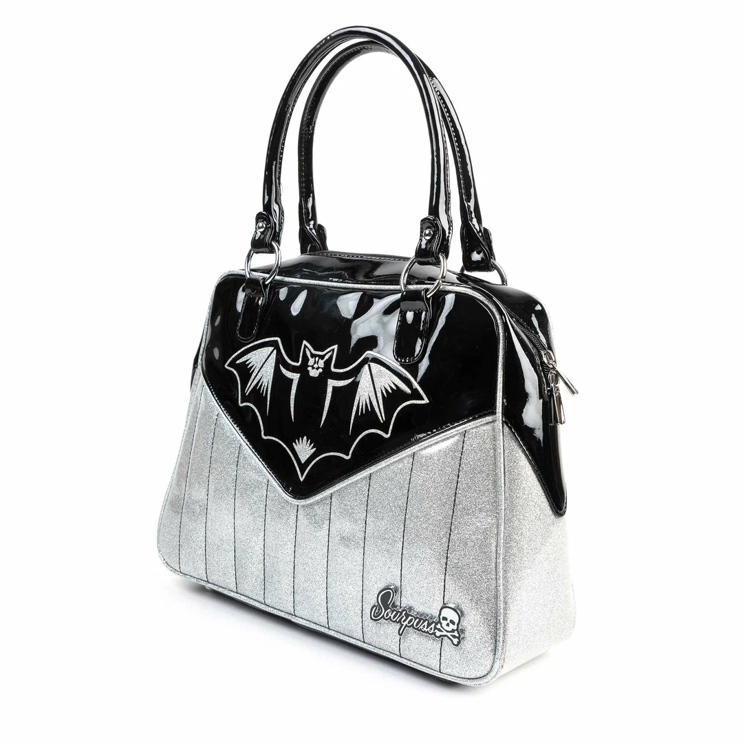 Cheapest ⌛ SOURPUSS NOKTURNAL BAT SILVER BOWLER Shop Sourpuss 🛒 7 SOURPUSS NOKTURNAL BAT SILVER BOWLER Shop Sourpuss