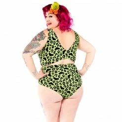 SOURPUSS BATTY LEOPARD MONOKINI