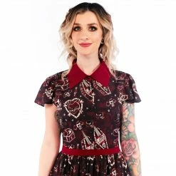 What's New SOURPUSS CAT LADY LYDIA DRESS