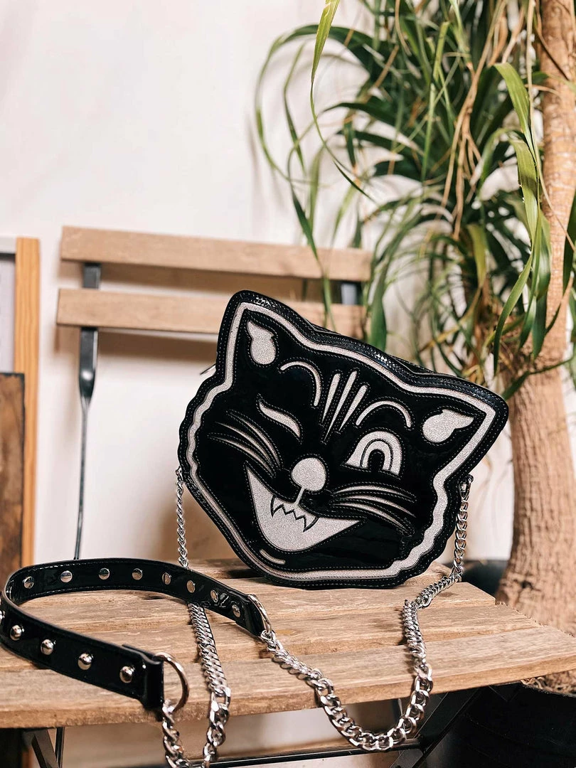 Best Pirce 💯 Shop Sourpuss SOURPUSS JINX THE CAT PURSE 🤩 3 Shop Sourpuss SOURPUSS JINX THE CAT PURSE