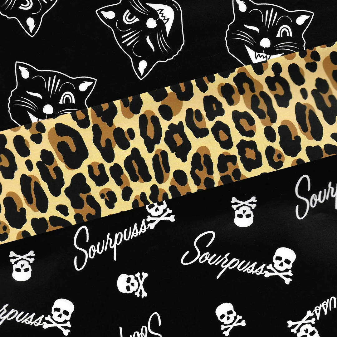 Best Sale ✨ Shop Sourpuss SOURPUSS GIFT WRAP SET SOURPUSS LOGO/LEOPARD 😀 4 Shop Sourpuss SOURPUSS GIFT WRAP SET SOURPUSS LOGO/LEOPARD