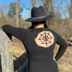 SOURPUSS SPIDERWEB CUTOUT DRESS