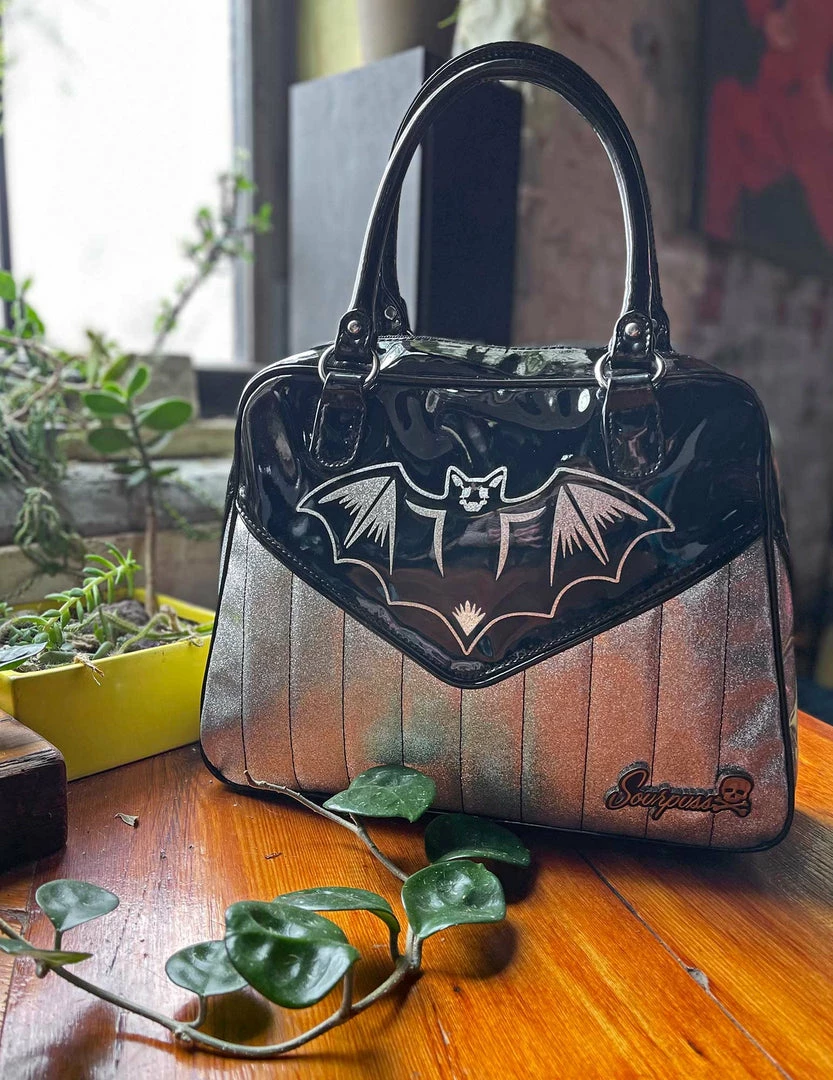 Cheapest ⌛ SOURPUSS NOKTURNAL BAT SILVER BOWLER Shop Sourpuss 🛒 5 SOURPUSS NOKTURNAL BAT SILVER BOWLER Shop Sourpuss