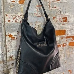 Shop Sourpuss SOURPUSS STUDS & WEB HOBO PURSE