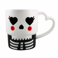SOURPUSS LADY SKULL MUG