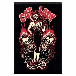 Shop Sourpuss SOURPUSS CAT LADY MAGNET
