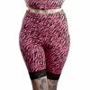 SOURPUSS HI WAIST PIZZAZZ SHORTS PINK ZEBRA Neon Dreams