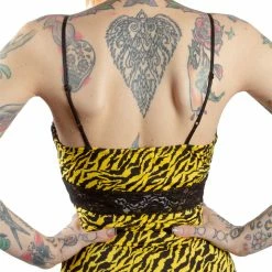 Hot Sale โ๏ธ SOURPUSS PIZZAZZ CAMI TANKTOP YELLOW ZEBRA Neon Dreams ๐ 15 SOURPUSS PIZZAZZ CAMI TANKTOP YELLOW ZEBRA Neon Dreams