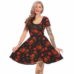 Shop Sour+Plus SOURPUSS ROSE GARDEN SKATER DRESS