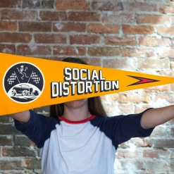 I'm With The Band OXFORD PENNANT X SOCIAL DISTORTION CLASSIC CAR PENNANT