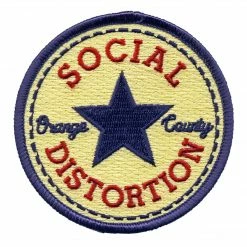 OXFORD PENNANT X SOCIAL DISTORTION STAR EMBROIDERED PATCH I'm With The Band