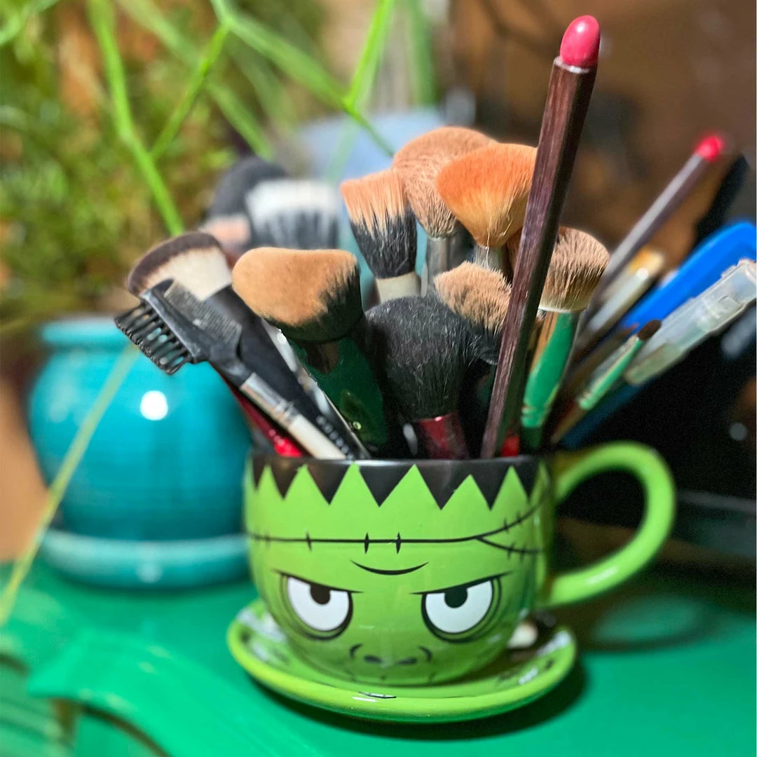 Coupon 🎁 SOURPUSS MONSTER TEA SET Haunted Homewares 🥰 6 SOURPUSS MONSTER TEA SET Haunted Homewares