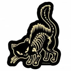 What's New SOURPUSS SKELETON CAT STICKER
