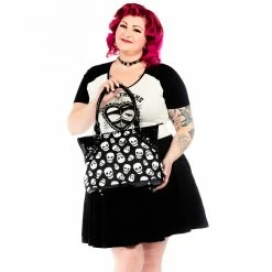SOURPUSS LUST FOR SKULLS SHOULDER BAG