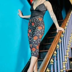 SOURPUSS BARBED WIRE LOVE KNIT CAPRIS What's New