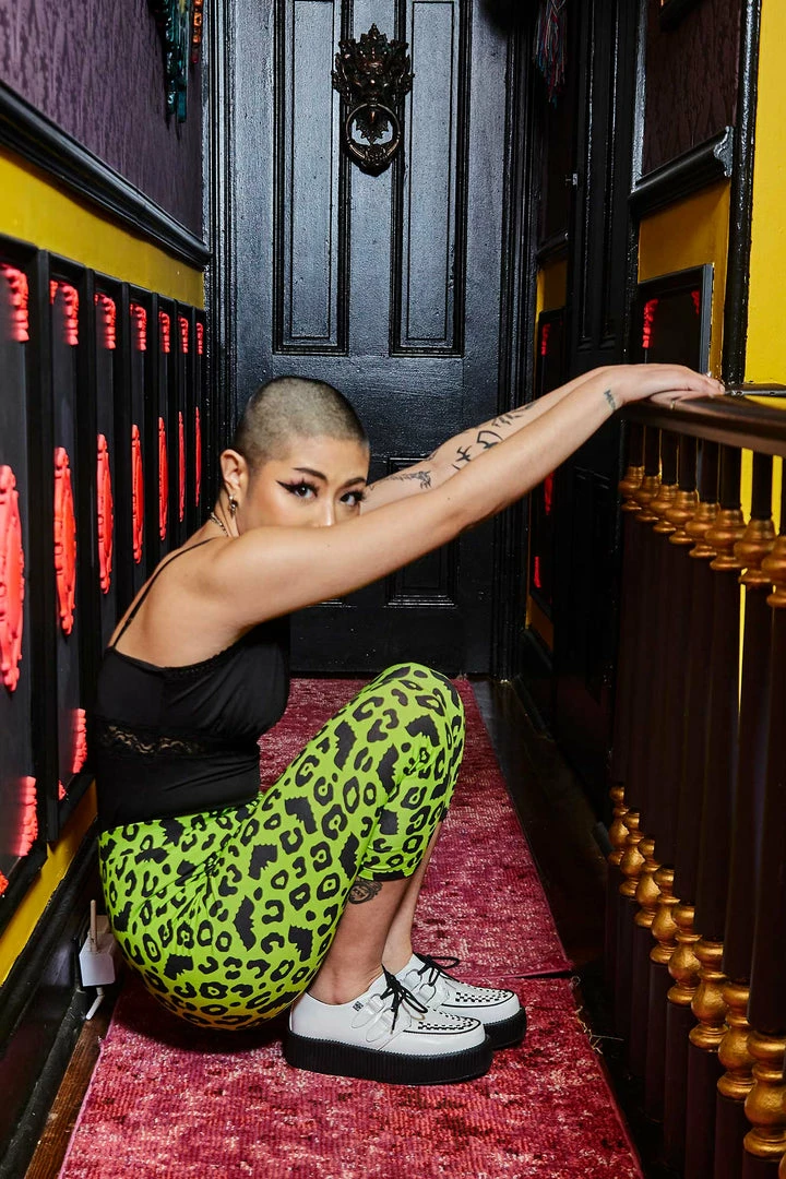 Promo 🎁 SOURPUSS BATTY LEOPARD KNIT CAPRIS ✔️ 6 SOURPUSS BATTY LEOPARD KNIT CAPRIS