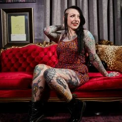 What's New SOURPUSS ORANGE LEOPARD ROMPER