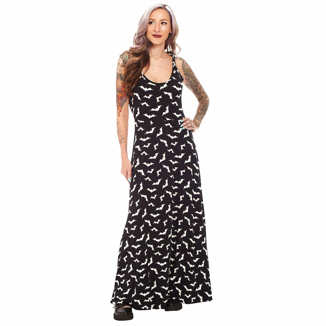 Best Sale ๐ฅ SOURPUSS LUNA BATS MAXI ๐ DRESS BLACK/WHITE ๐ 5 SOURPUSS LUNA BATS MAXI DRESS BLACK/WHITE