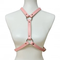 Funk Plus Accessories VEGAN Y HARNESS WITH O RINGS PINK