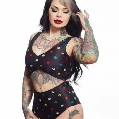 SOURPUSS MULTI SKULLS MONOKINI