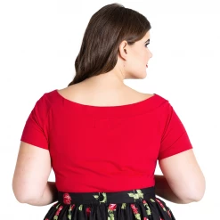 Shop Sour+Plus HELL BUNNY ALEX TOP RED