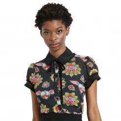 Shop Sour+Plus HELL BUNNY AMIAS BLOUSE