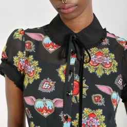 Shop Sour+Plus HELL BUNNY AMIAS BLOUSE