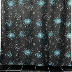 SOURPUSS ATOMICA SHOWER CURTAIN Haunted Homewares