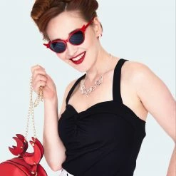 Ghouls Just Wanna Have Sun VOODOO VIXEN AVA CROSS STRAP HALTER TOP