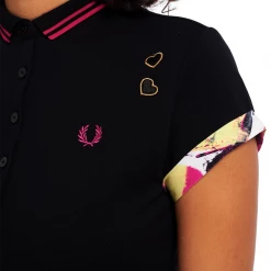 FRED PERRY AMY WINEHOUSE CONTRAST TRIM PIQUE DRESS