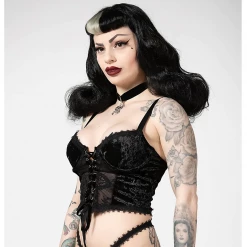 KILLSTAR BE VEILED LACE BASQUE