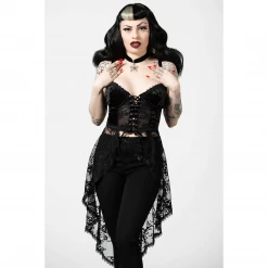 KILLSTAR BE VEILED LACE BASQUE