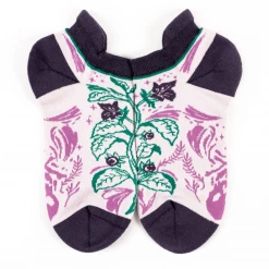 Back In Stock FOOTCLOTHES BELLADONNA DEADLY NIGHTSHADE ANKLE SOCKS