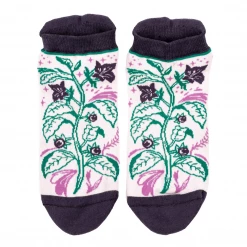 Back In Stock FOOTCLOTHES BELLADONNA DEADLY NIGHTSHADE ANKLE SOCKS