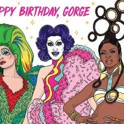 None HAPPY BIRTHDAY, GORGE GREETING CARD
