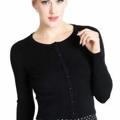 HELL BUNNY PALOMA CARDIGAN BLACK