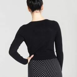 HELL BUNNY PALOMA CARDIGAN BLACK
