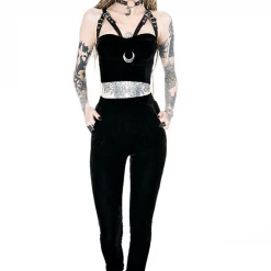 RESTYLE BLACK VELVET PANTS Shop Sour+Plus