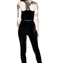 RESTYLE BLACK VELVET PANTS Shop Sour+Plus