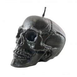 SOURPUSS ANATOMICAL SKULL CANDLE BLACK