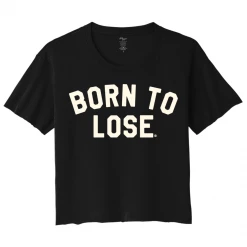 Shop Sour+Plus LUCKY 13 BORN TO LOSE CROP TEE