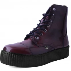 Footwear T.U.K. TUKSKIN BURGUNDY RUB OFF 7 EYE BOOT