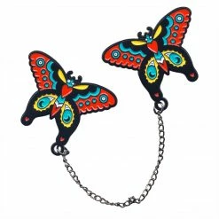 Shop Sourpuss SOURPUSS BUTTERFLY ENAMEL PIN SET