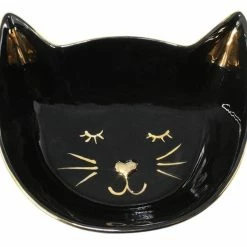 None Homewares BLACK CAT CERAMIC BOWL