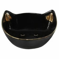 None Homewares BLACK CAT CERAMIC BOWL
